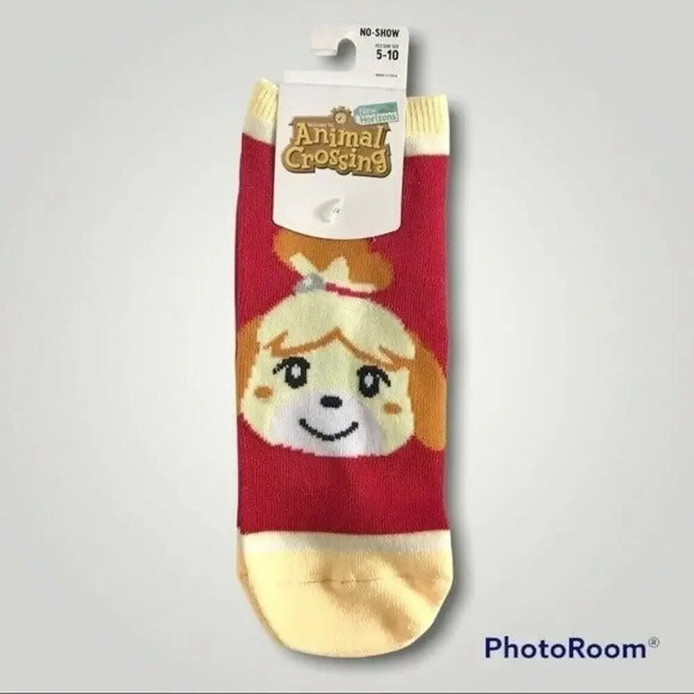 3/$20 Animal Crossing NWT Women's 9-11 Isabelle No Show Socks 5-10 Shoe Nintendo